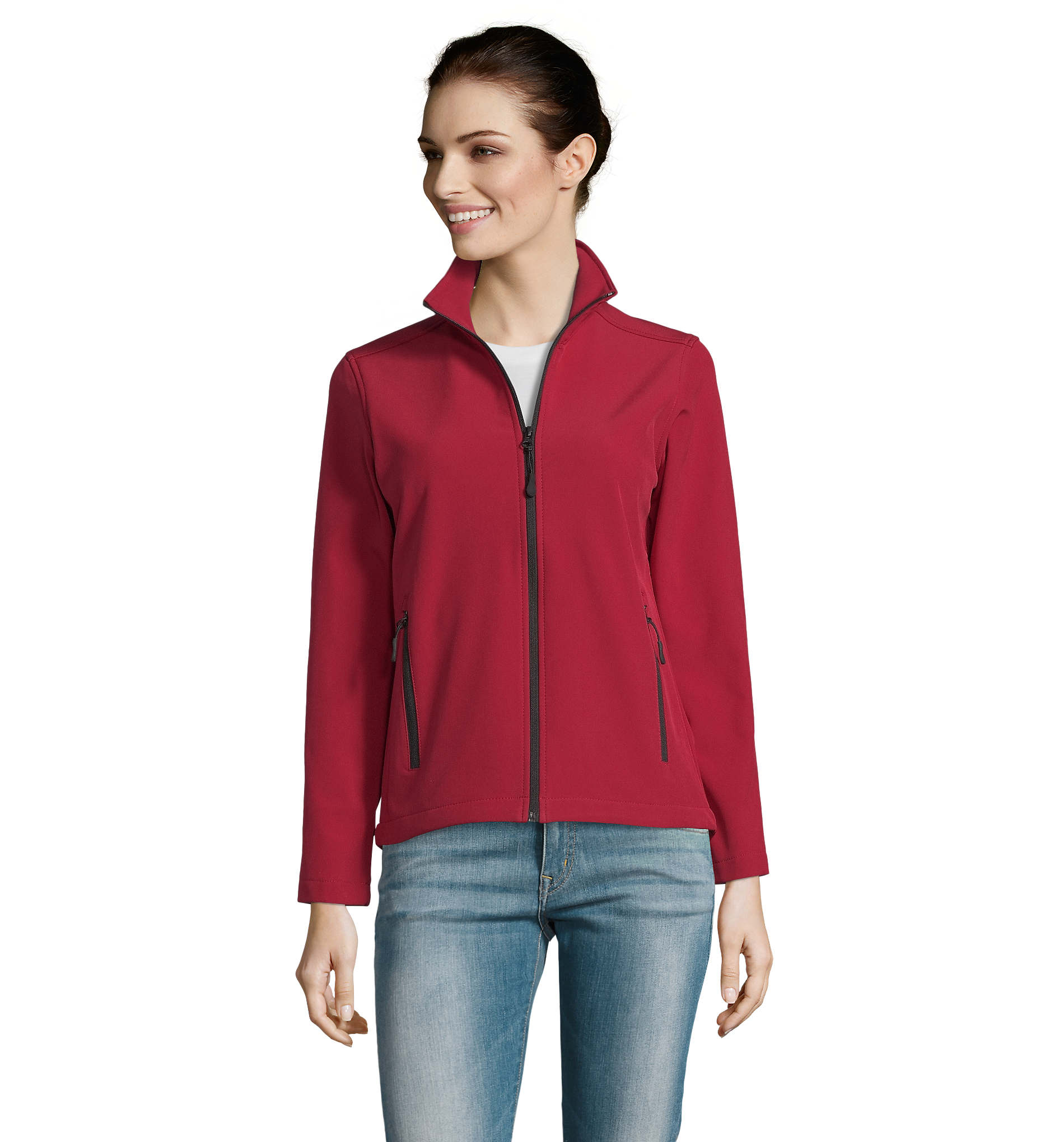 Veste softshell publicitaire pour Femme 280g Rouge piment